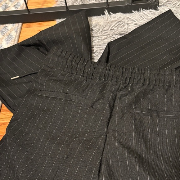 Black Pinstripe Pants - Picture 2 of 4